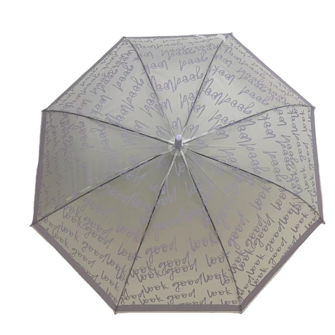 Top Quality Cheap Rain Umbrella Customized Printing Design Semi-Transparent PEVA Umbrella