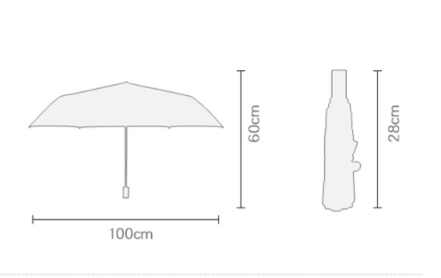 Flower pattern sunshade, UV resistant thickened fabric folding umbrella