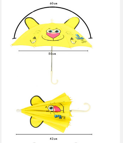 8k Children's Ultralight Mini Cartoon Pattern with Ears Toy Umbrella