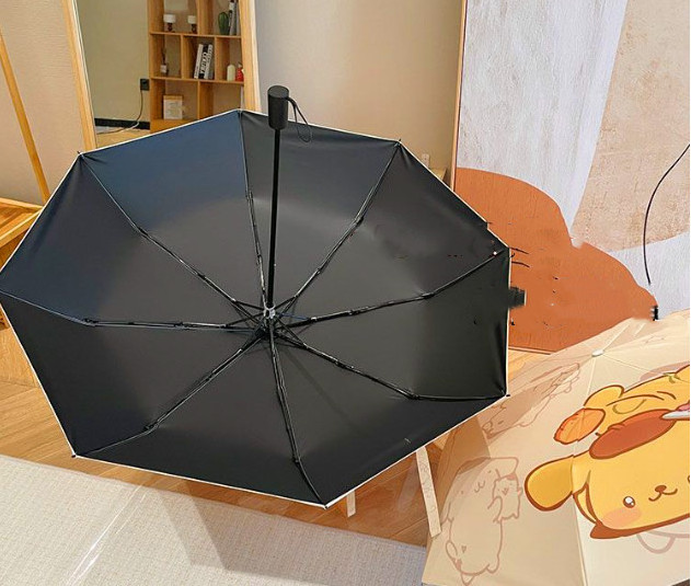 8K Women's Cute Cartoon Pattern Sun Rain Dual Use UV Resistant Folding Umbrella