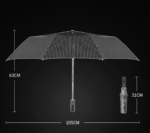 10K fully automatic UV resistant processing, enlarged umbrella surface, two person wind resistant folding umbrella