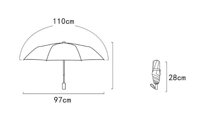 8K fully automatic minimalist checkered pattern for sunny and rainy collar with retro folding umbrella