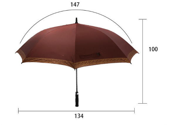 8K All Fiber Umbrella Bone Double sided Printing UV Proof Business Umbrella