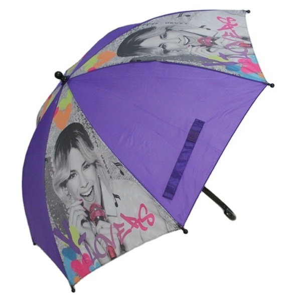 High Quality kids umbrella with Heat Transfefr Printing Lovely Cartoons  Rain Umbrella For Children