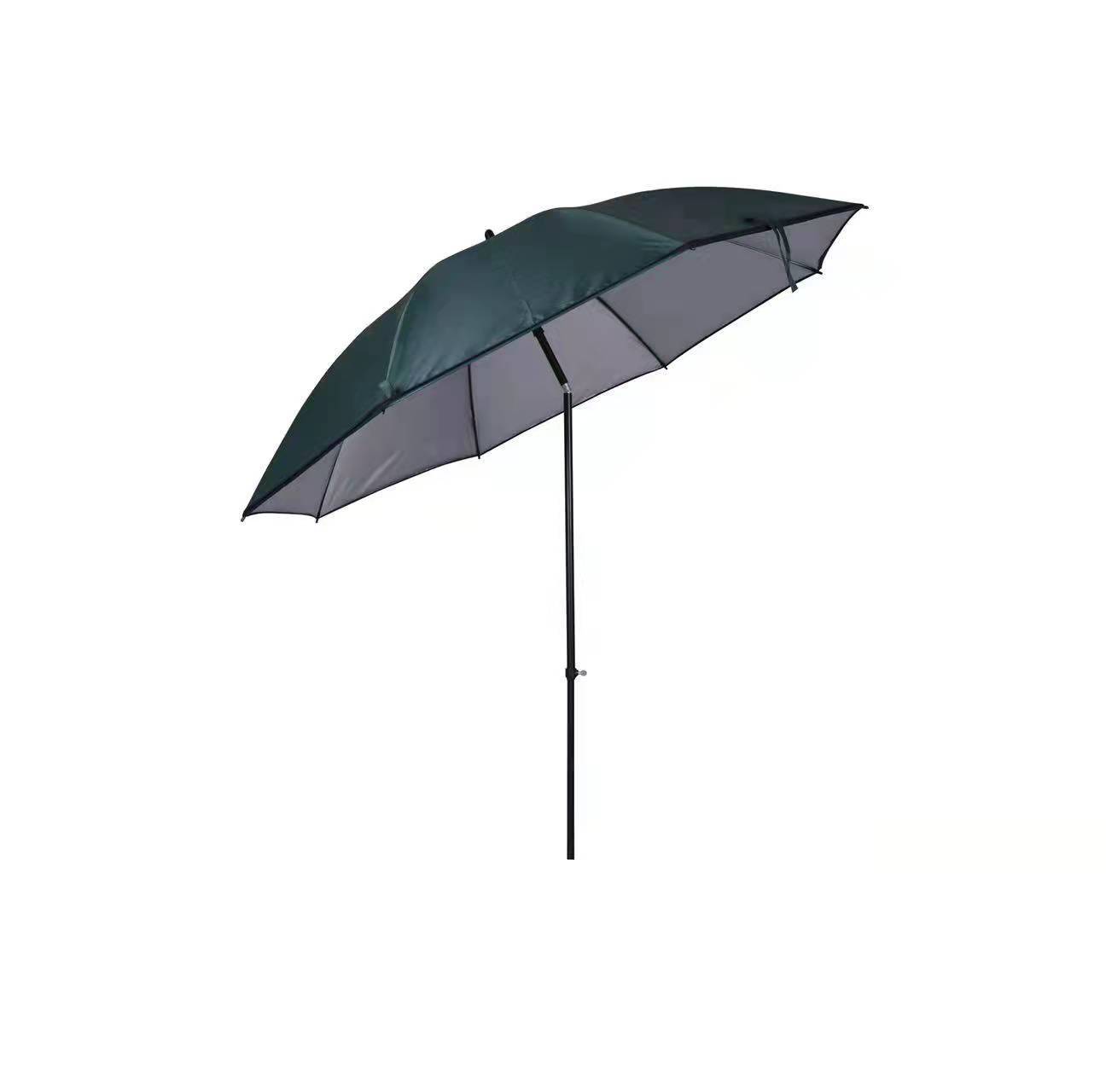 Green Camo Umbrella Brolly With Zip on Sides Coarse Carp Fishing Shelter