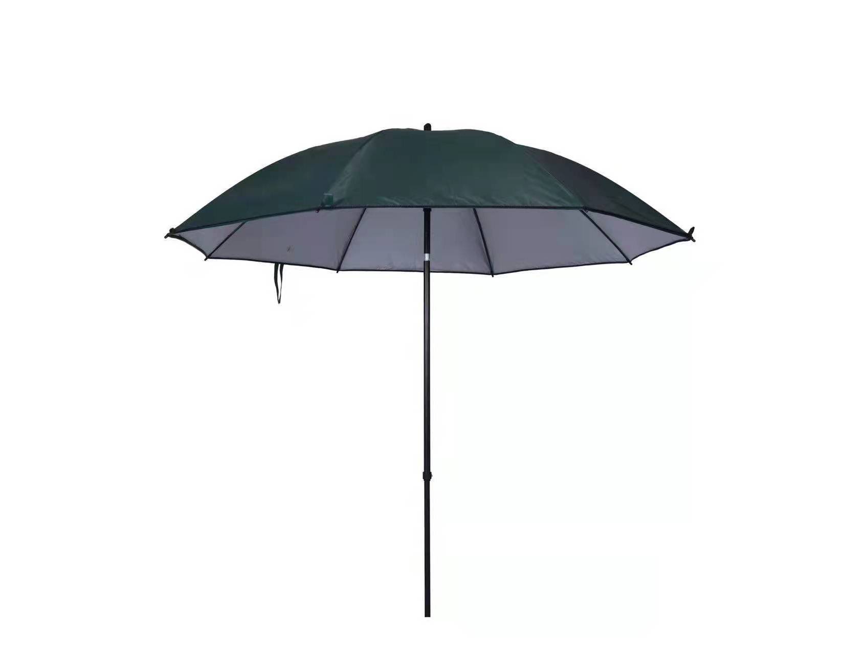 Green Camo Umbrella Brolly With Zip on Sides Coarse Carp Fishing Shelter