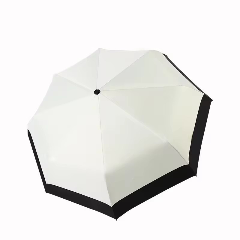 8K plain color splicing umbrella with manual opening and UV resistant folding umbrella surface