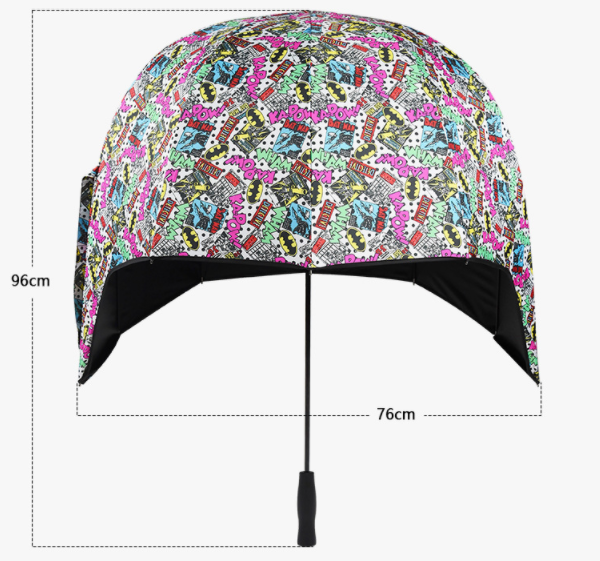 Creative helmet sunshade and ultraviolet sunshade umbrella