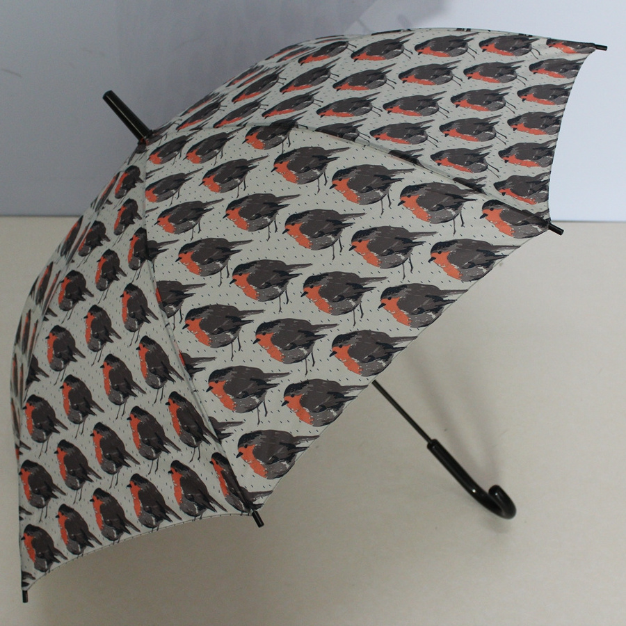 23inch straight auto open  umbrella  custom design  full heat transfer printing umbrella high quality fiberglass ribs umbrella