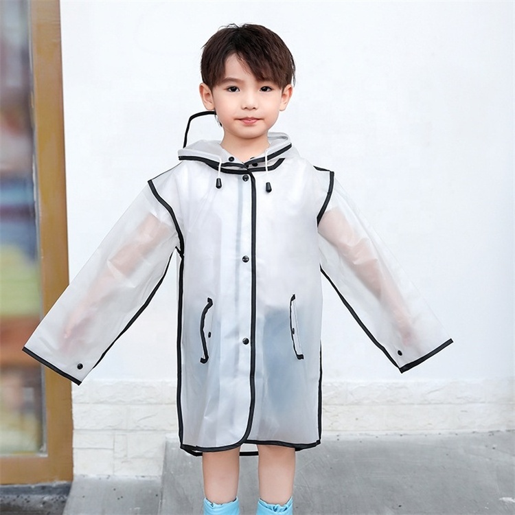 Cheap Wholesale Raincoat Clear Rain Poncho Jacket Rain Coat Rain Wear for Girls Boys Children