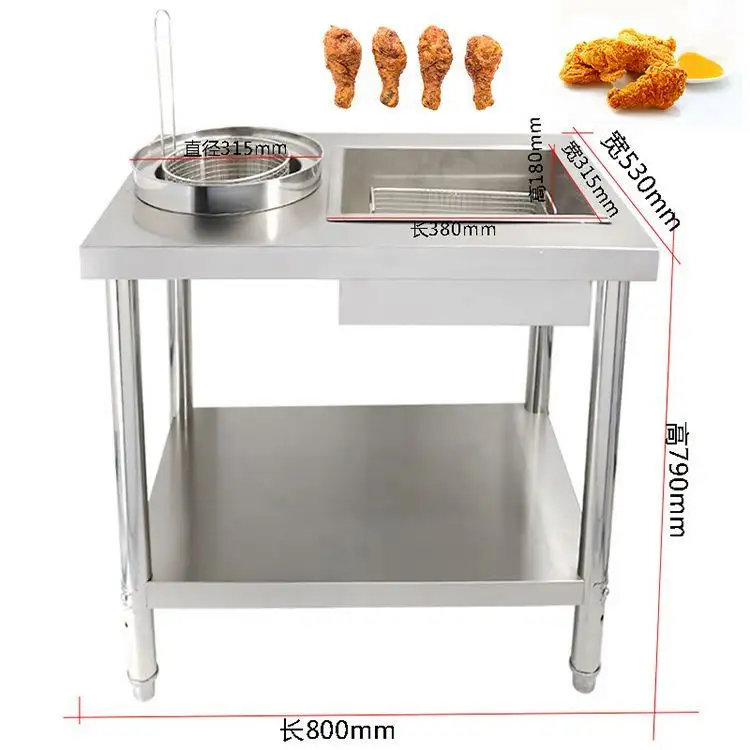 Commercial Hotel Kitchen Work Bench With Drawer Stainless Steel Sliding Door Cabinet Work Table With Sink Wheels Corner Unit