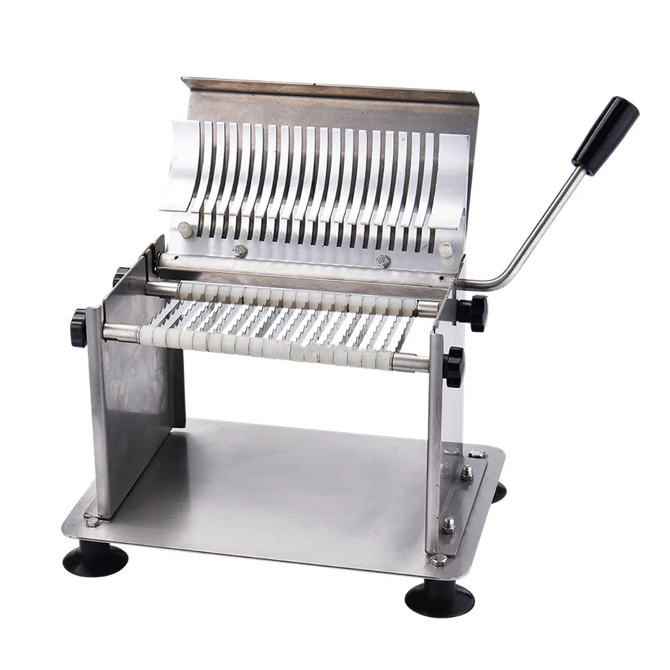 Food Vegetable Processing Machine Hand Operated Hot dog Sausage Slicers Cutter