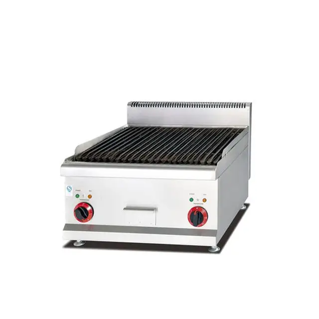 Factory Direct Price gas lava rock grill counter top commercial lava rock stone gas grill