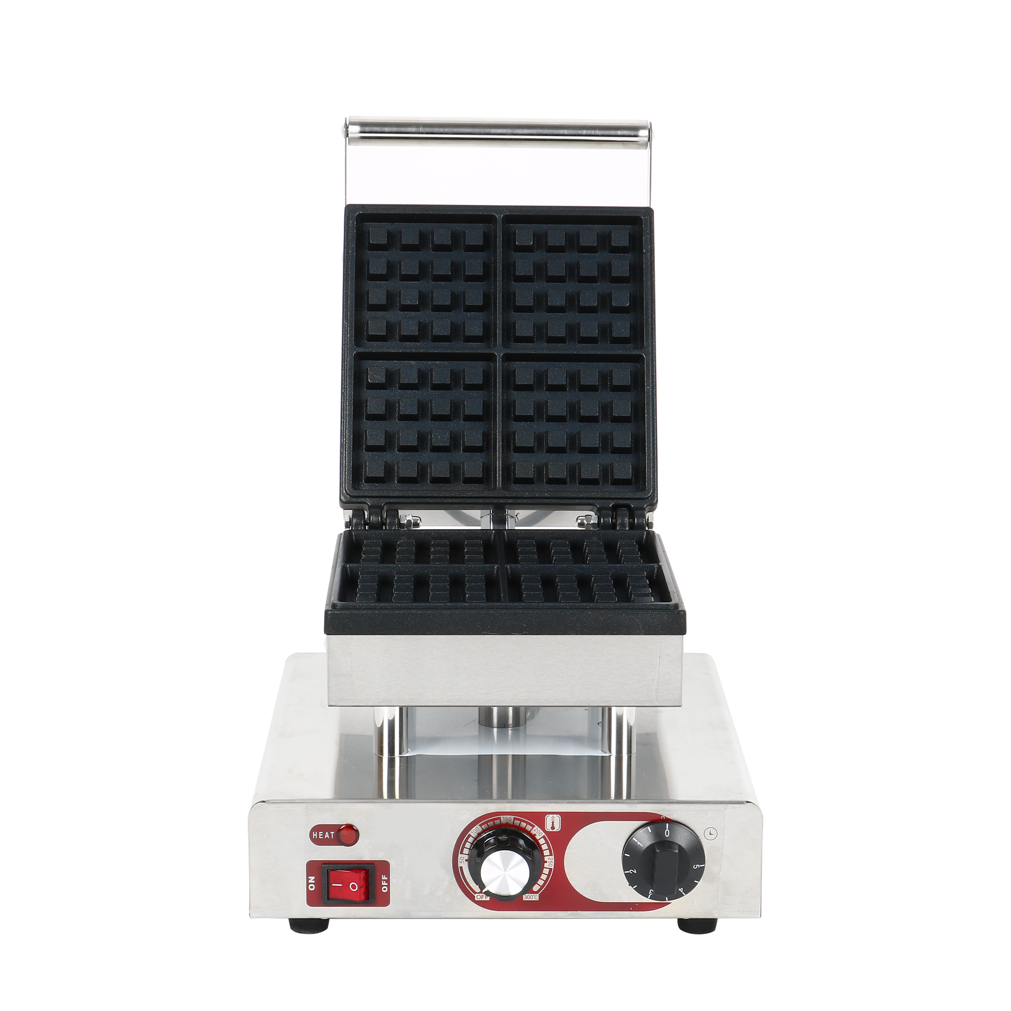 High Efficiency Commercial Use Hot Sale Square Shape Waffle Maker Machine