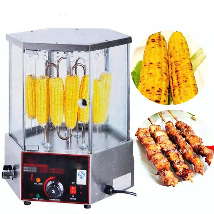 Popular Profession rotary chicken leg roaster machine Rotary Corn Roaster Chicken Wing Grill Meat Roasting Machine