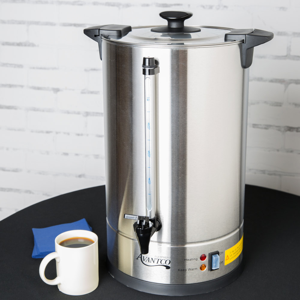 50-100cup commercial stainless steel single or double wall coffee maker coffee percolator catering urn for hotel