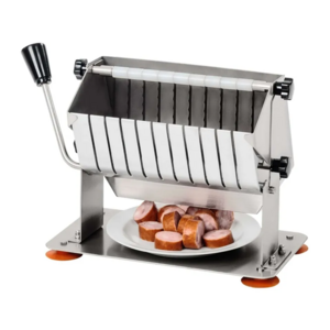 Food Vegetable Processing Machine Hand Operated Hot dog Sausage Slicers Cutter