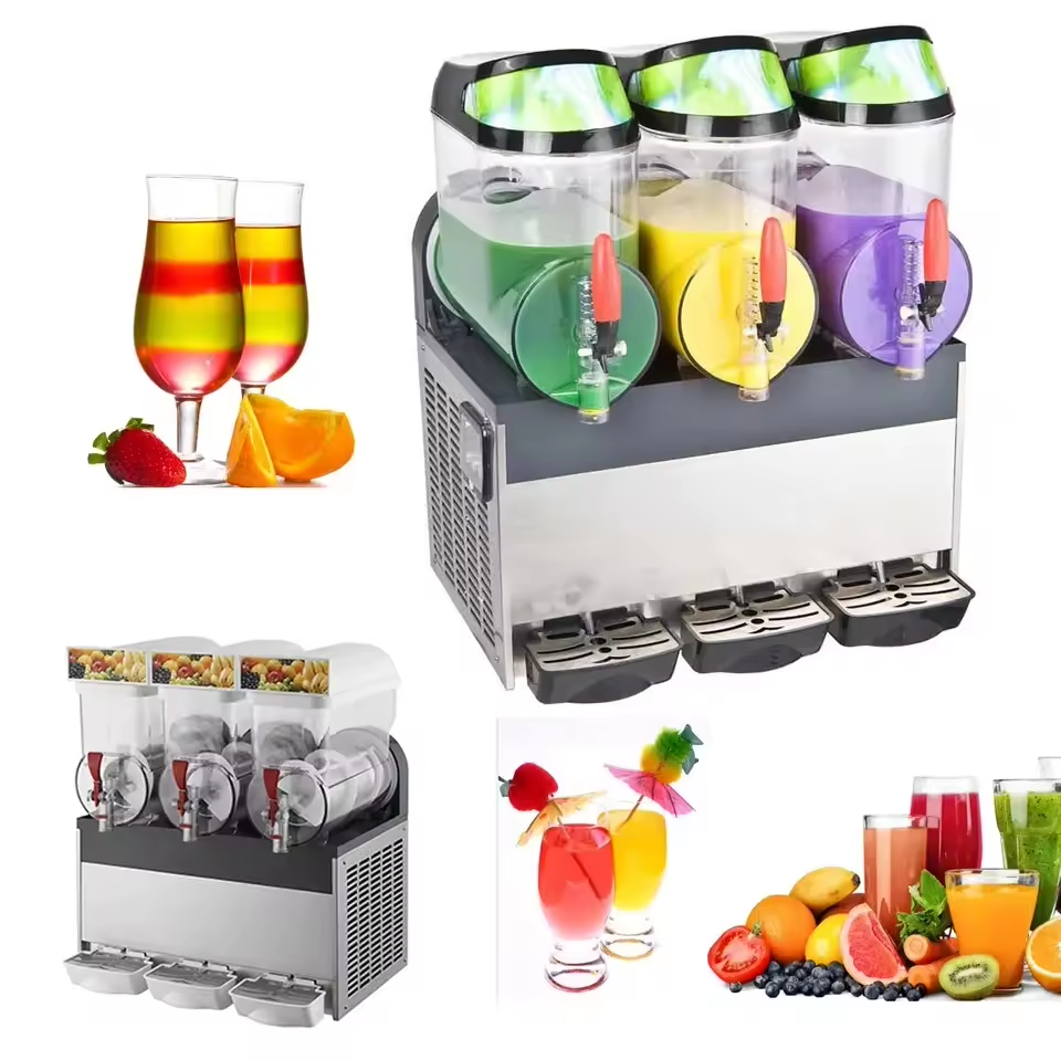 Hot Selling Commercial Electric 1 Tank 3 Tank  Frozen Drink Machine Cold Drink Vending Machine Juice Dispenser Slush Machine