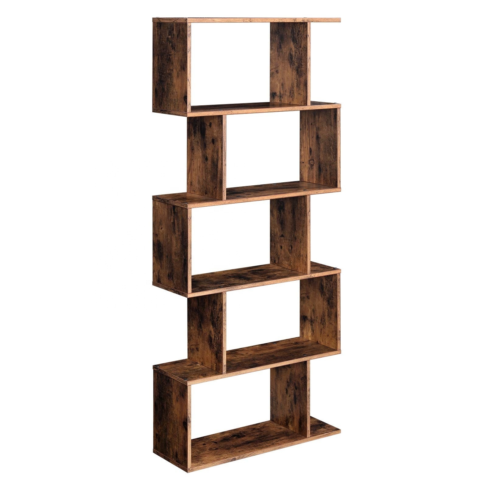 Unique Modern Design Living Room Wooden Bookshelf Bookcase Book Shelves For Home