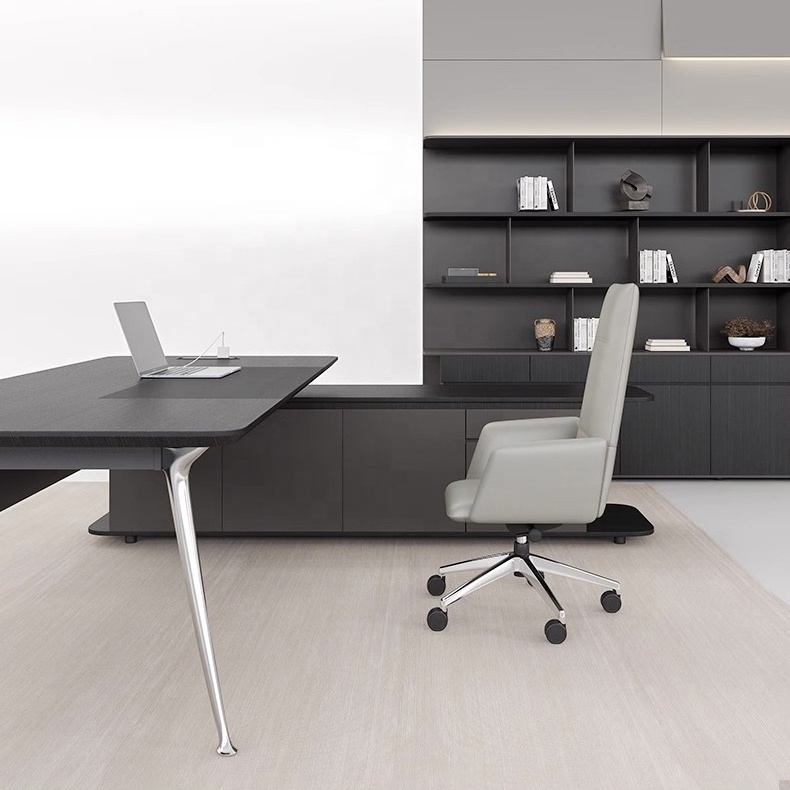 Modern Luxury Executive Office Furniture L Shape Office Desk Executive Boss CEO Manager Desk Table