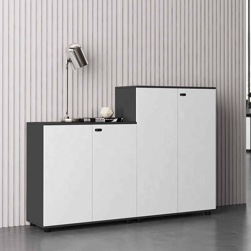 Modern White Office Cabinets Wooden Filing Cabinet File Cabinet Wood Office Cupboard For Sale