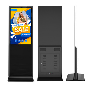 MWE 43 55 Inch Indoor Android Floor Stand Touch Screen Display Advertising Totem Lcd Digital Signage