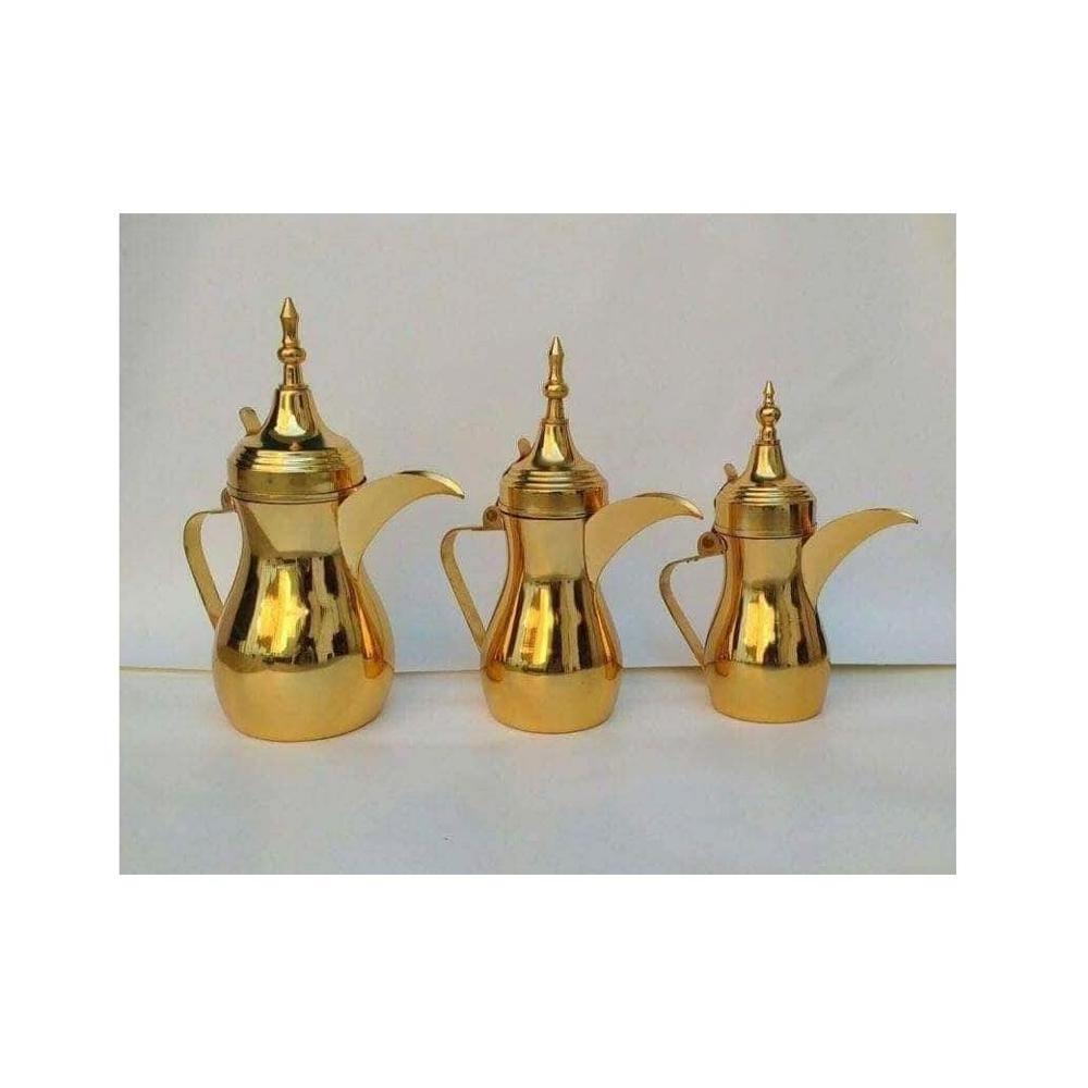 GOLD PLATED ARABIC DALLAH TEA COFFEE POT MANUFACTURER FROM INDIA DALLAH ARABIC EID DECOR RAMADAN 2022 GIFT DINNERWARE SETS