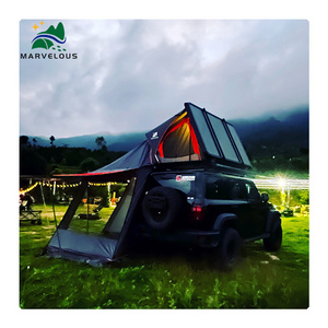 Best roof top tent vehicle side awning car trailer roof top tent 4-5 person car side tent