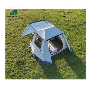 Big Space Outdoor Camping Tents 8-12 Persons Double Layers 2 Rooms 1 Living Room Luxury Waterproof Camping Tent