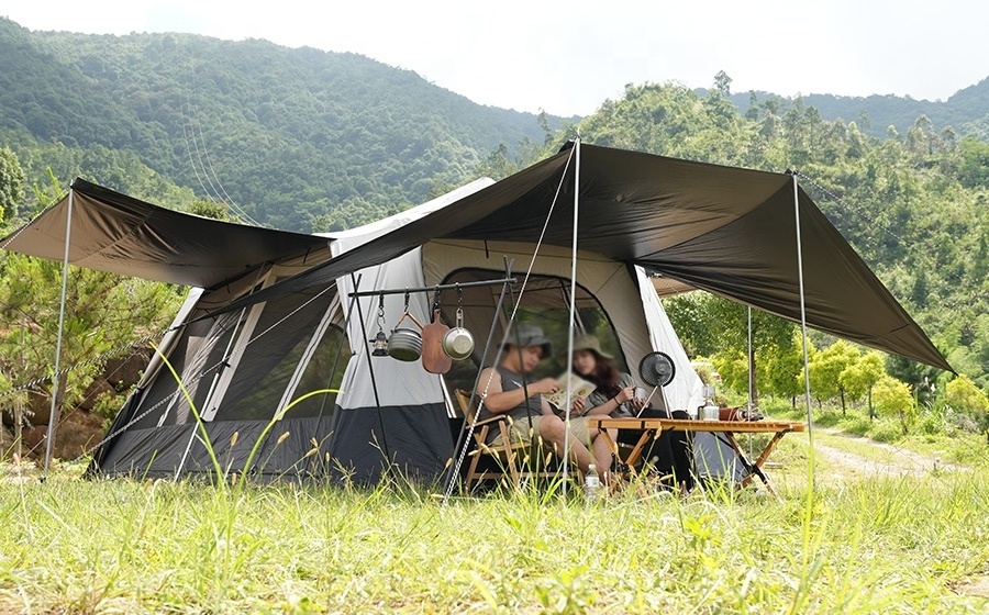 Outdoor Hotel Waterproof Canvas Glamping Luxury Safari Tent For Sale