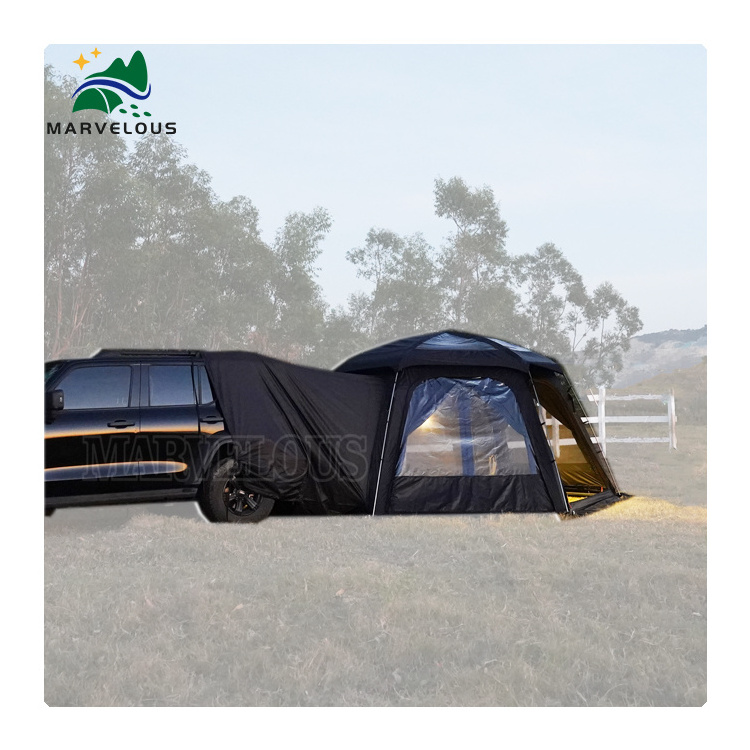 Interconnecting Dome Tents Large Family Camping Tarp Shelter Bedroom and Pod Tents Made of Durable Oxford Fabric