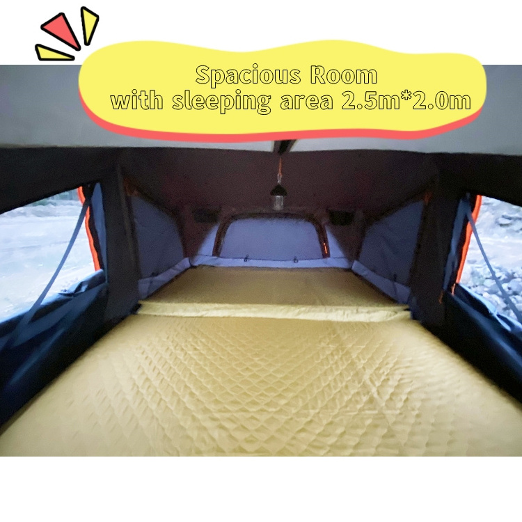 Customized Car Roof Tent Aluminum Hard Shell Roof Top Tents For Camping Rooftop Tent XXL 4 Person