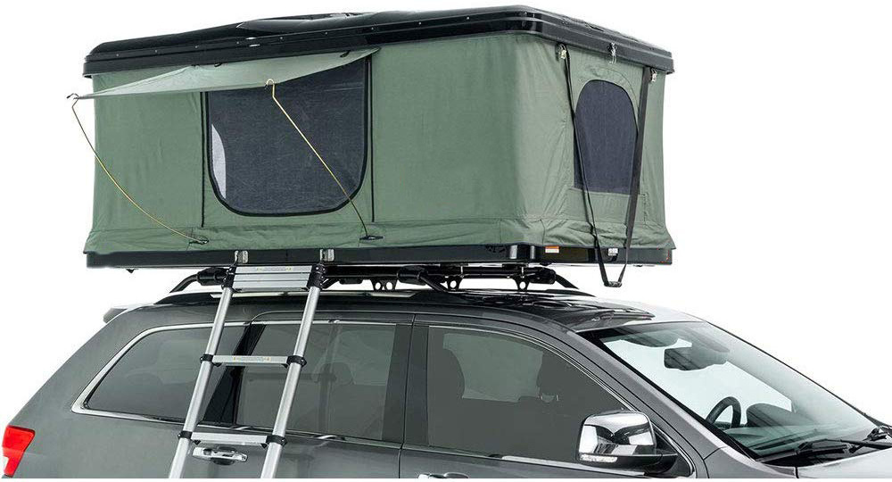 Camping Camper Rooftop Tent Car Hardshell Roof Top Tent with free ladder