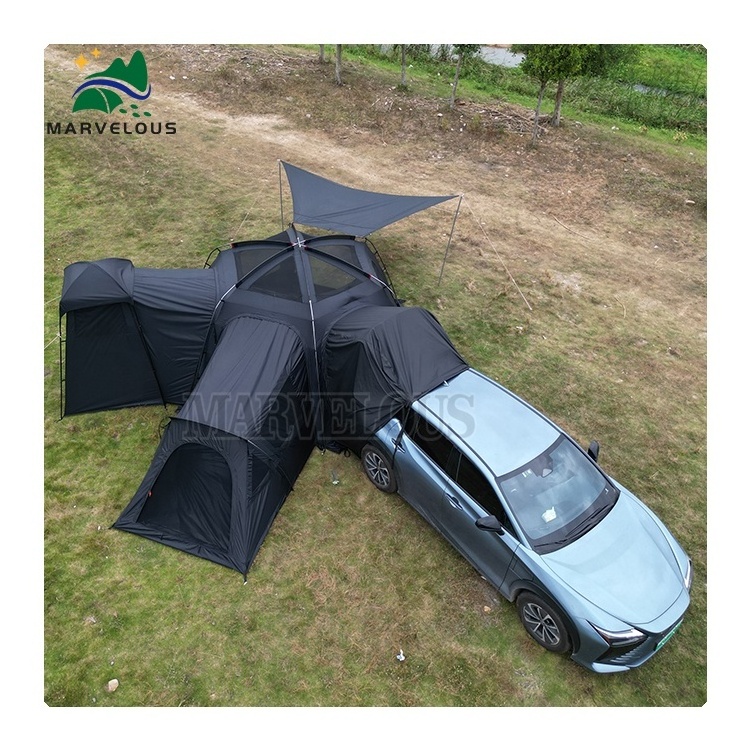 8 - 20+ Person Waterproof Double Layer Multi Connectable Family Camping Dome Tent for outdoor party car rear tailgate boot tent