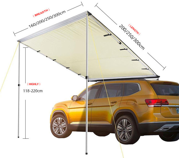 2021 Portable Outdoor Camping Tent Multi-Size Car Side Awning Sunshade Canopy