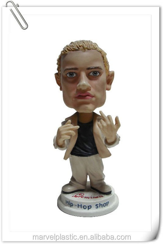 Human statue maker cartoon bobble head miniature toy