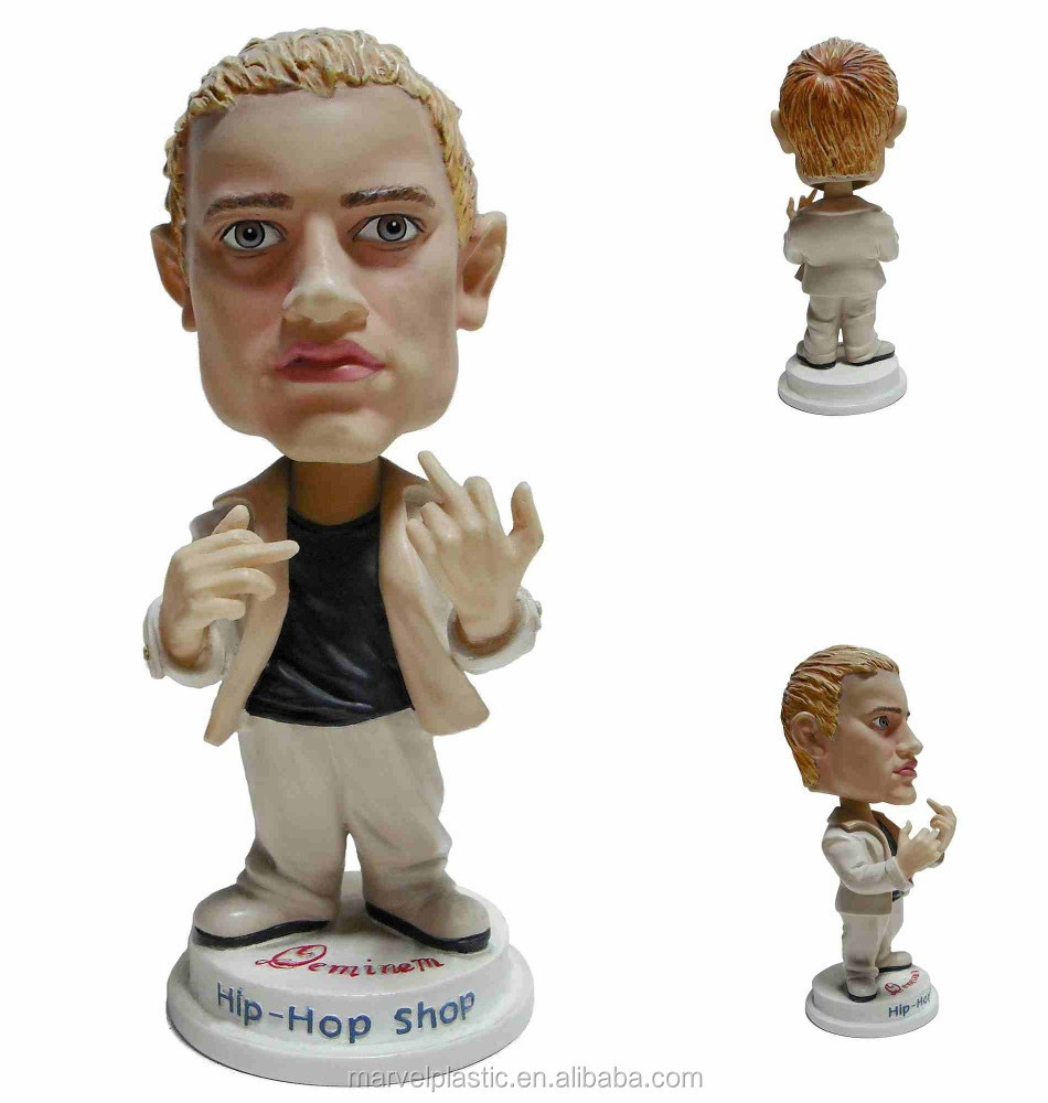 Human statue maker cartoon bobble head miniature toy