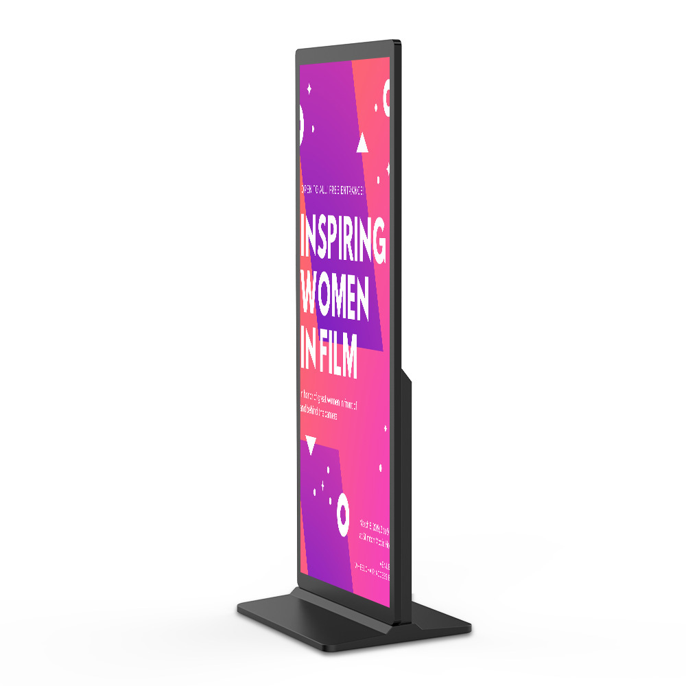 86 inch Floor Standing Indoor Customizable Dual Screen Display 4K LCD Digital Signage Menu Boards Kiosk For Restaurant