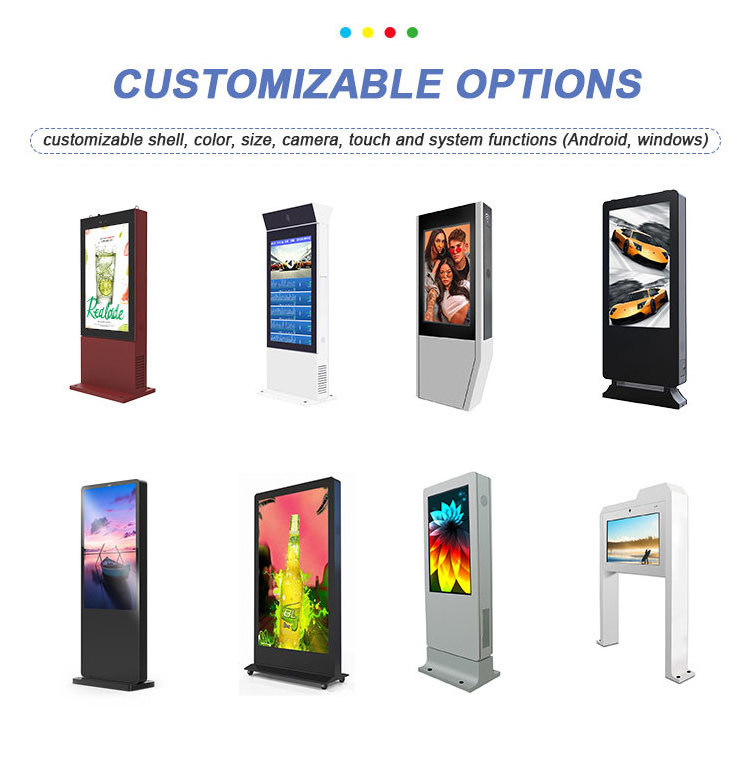 Restaurant Outdoor Display Menu Screen Digital Drive Thru Menu Board Lcd Digital Signage