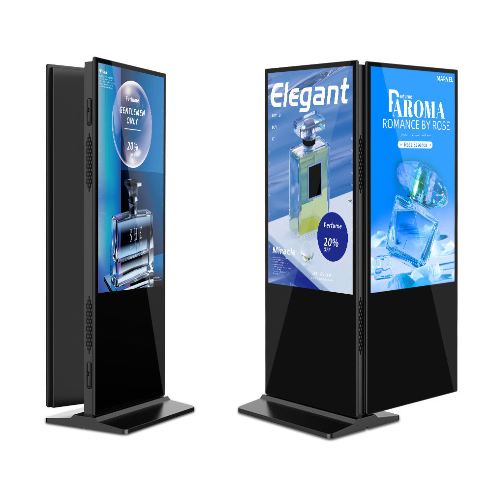 43 49 55Inch Lcd Video Wall Indoor Lcd Digital Signage Advertising Double Sided Panel Display Players