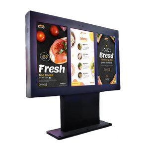 Drive Thru Advertising Led Display Screen Lcd Kiosk Outdoor Digital Menu Board Display