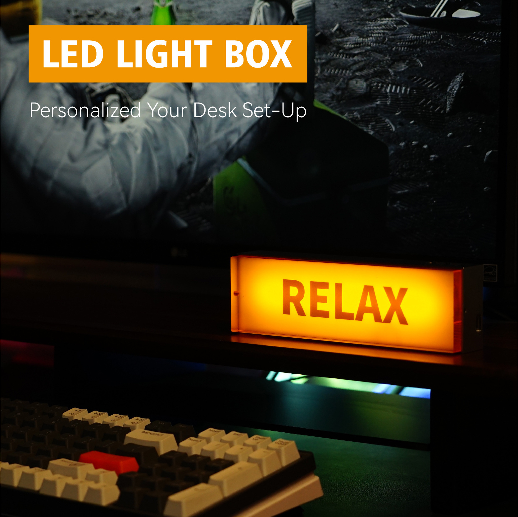 Ingenious LED table lamp custom light up sign Gaming Room Light