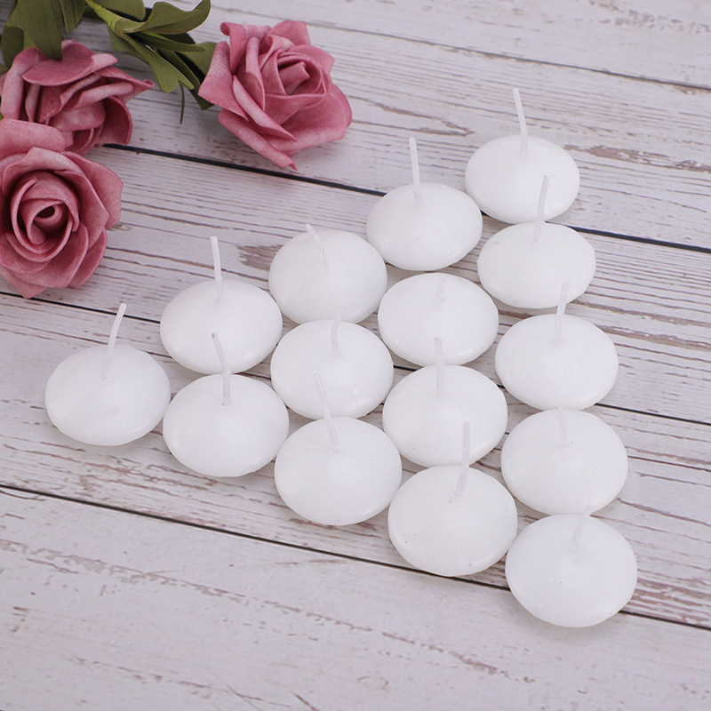 Unscented Round Water Floating Candle Discs for Weddings Home Decoration Relaxation Spa