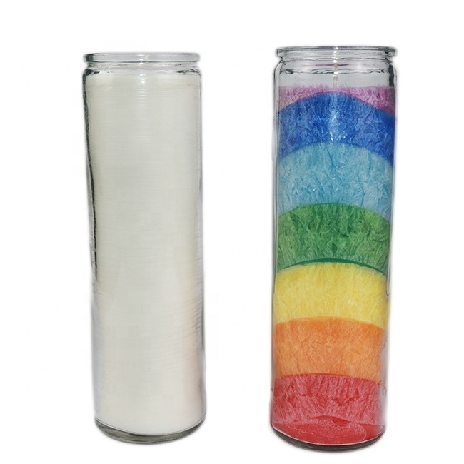 Wholesale 7 Day Glass Jar Candle for Religious