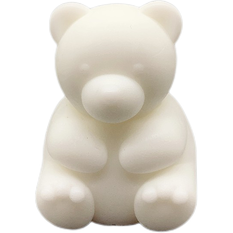 2021 new design 3D cute teddy bear shape scented soy wax candles