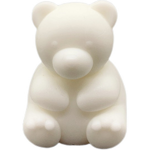 2021 new design 3D cute teddy bear shape scented soy wax candles