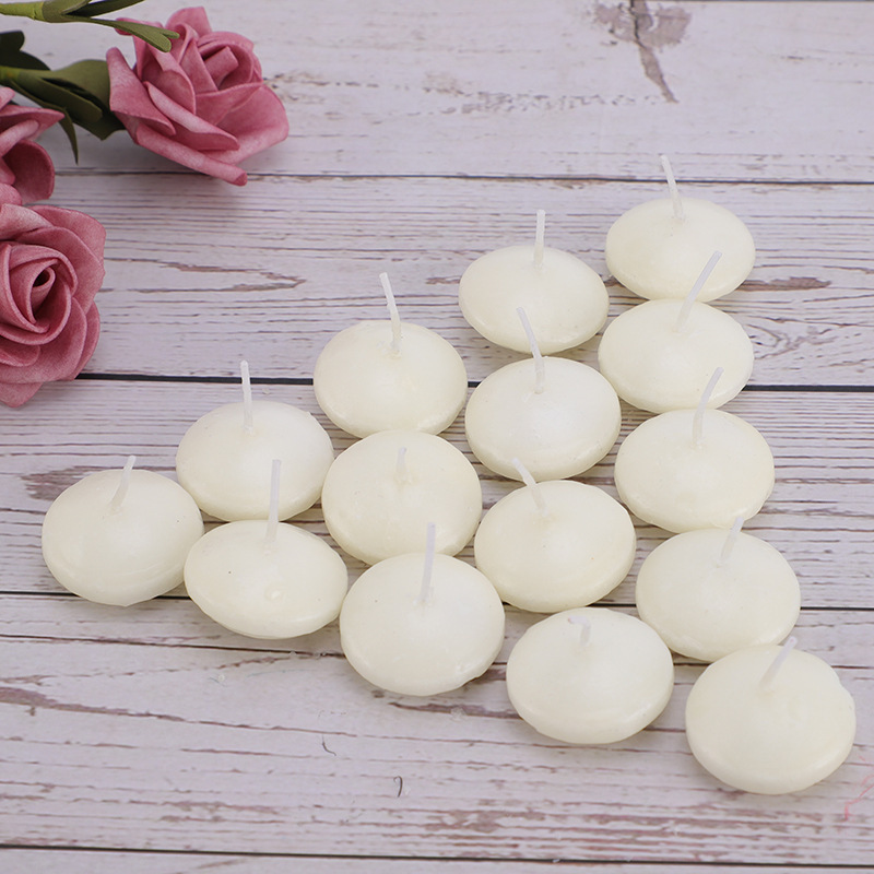 Unscented Round Water Floating Candle Discs for Weddings Home Decoration Relaxation Spa