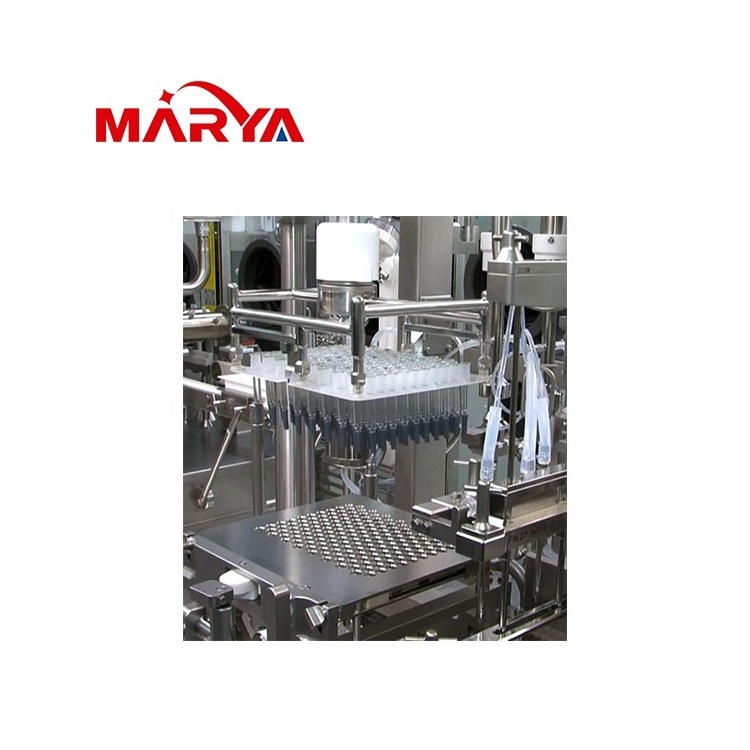 Marya Aseptic Disposable Liquid Injection Cartridge Glass/Plastic Bottle Pfs Filling Machine with Isolation System