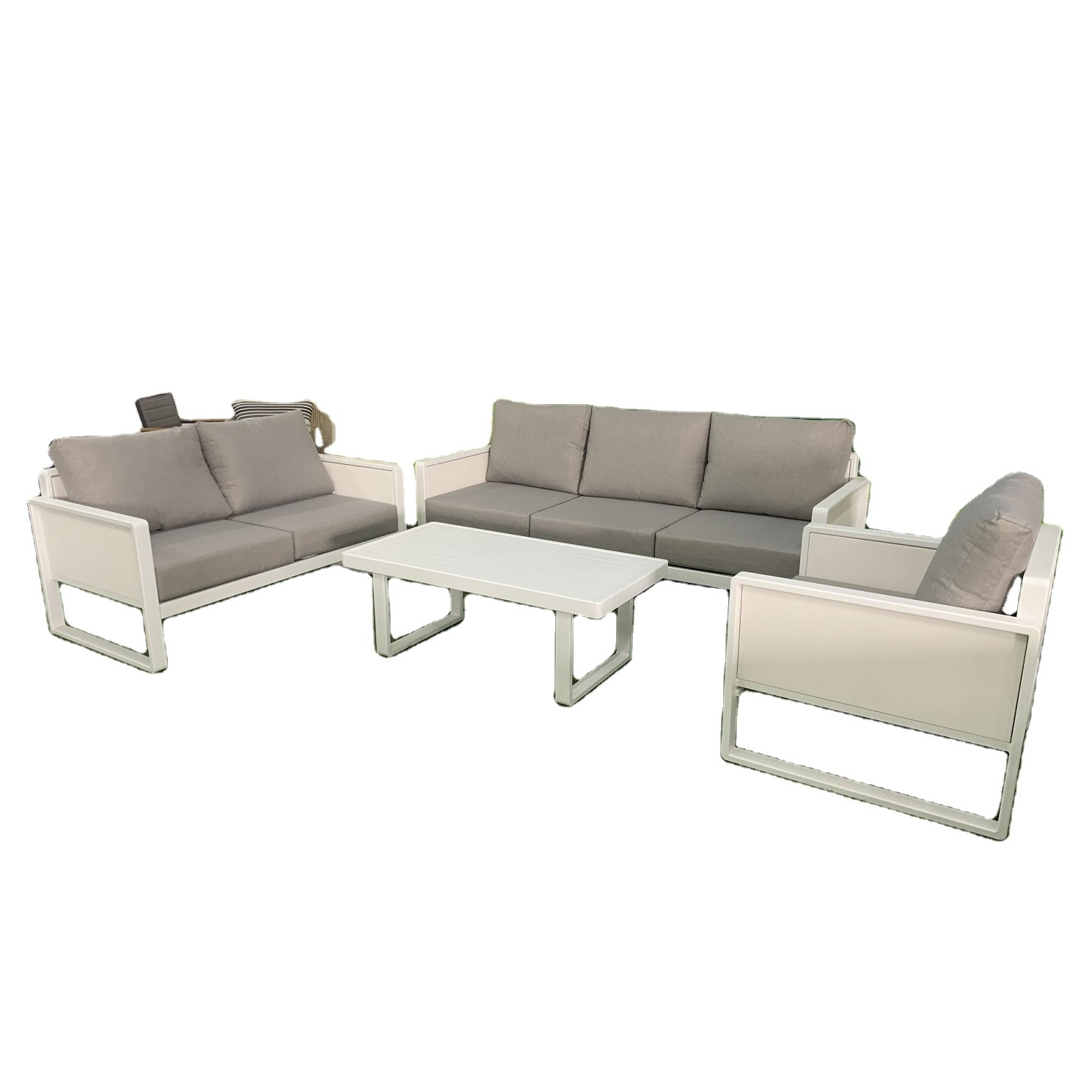 patio furniture 4 piece aluminum sofa set patio outdoor furniture set