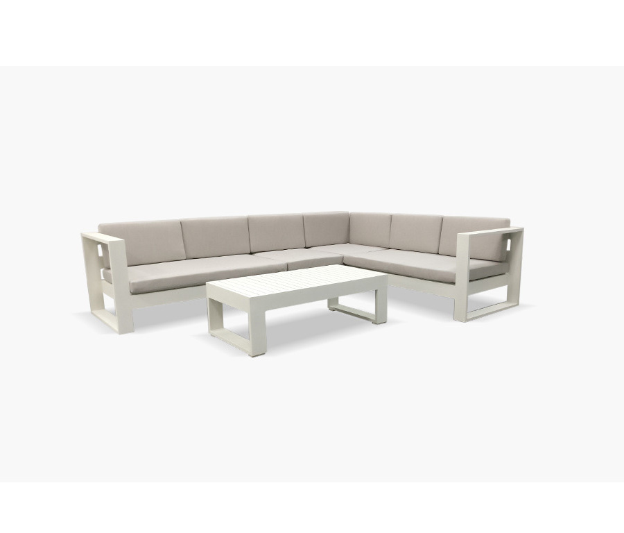 Luxury Hotel Outdoor Furniture Aluminum Patio Furniture Sofa Lounge Deep Seating Sofa